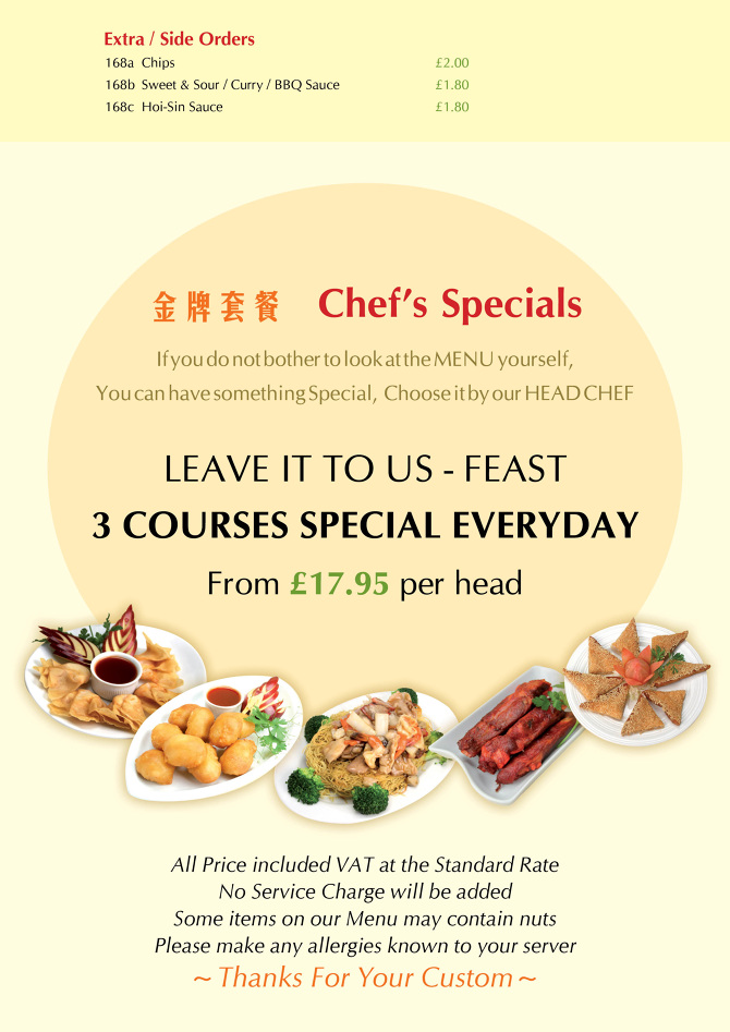 Menu Design – Takeaway